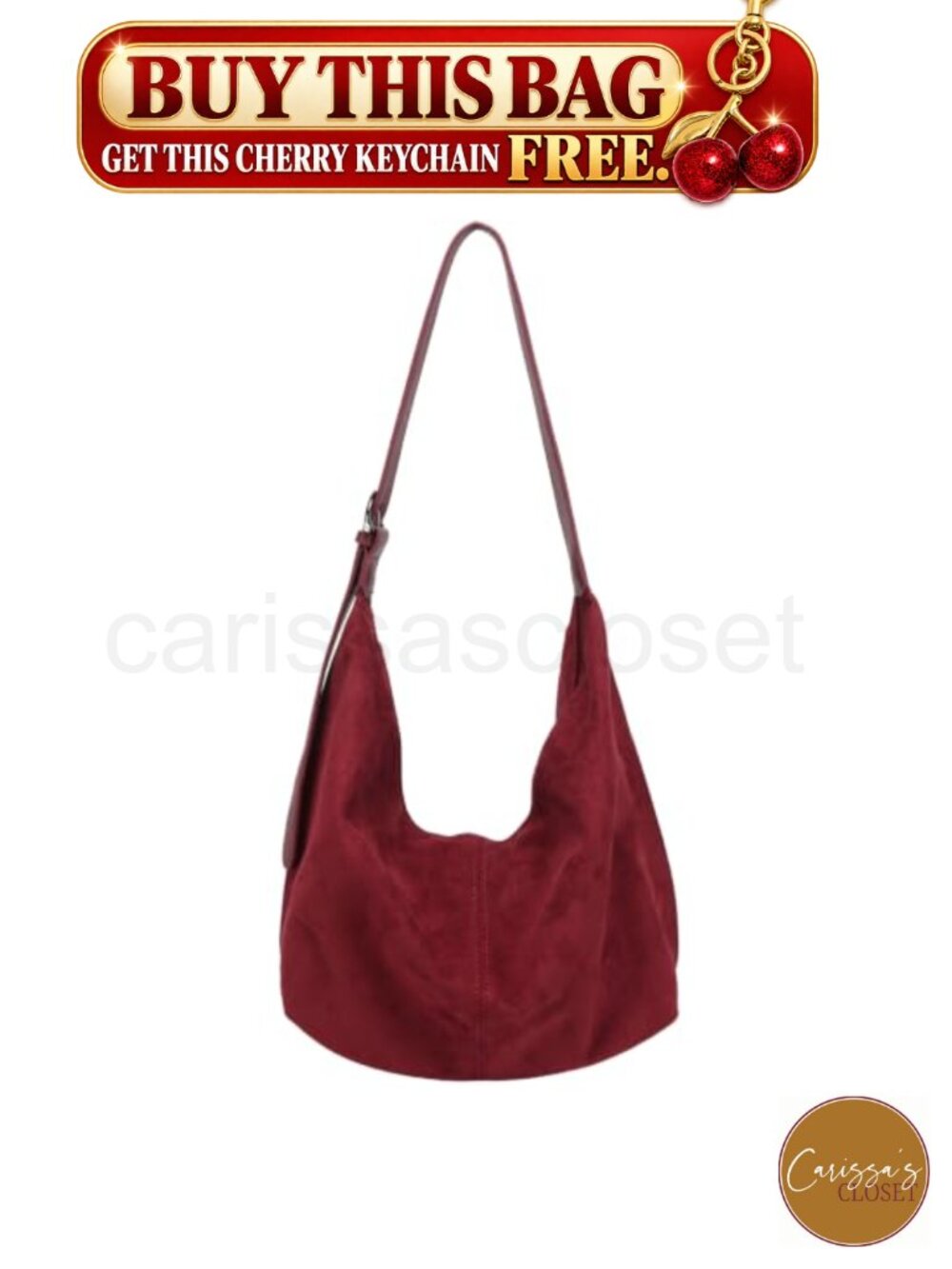 ✨ Slouchy Faux Suede Hobo Bag for Women Casual Shoulder Crossbody Tote Purse